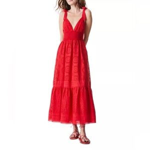 NWT Alice+Olivia Levine Smocked Waist Maxi Dress - Size 2